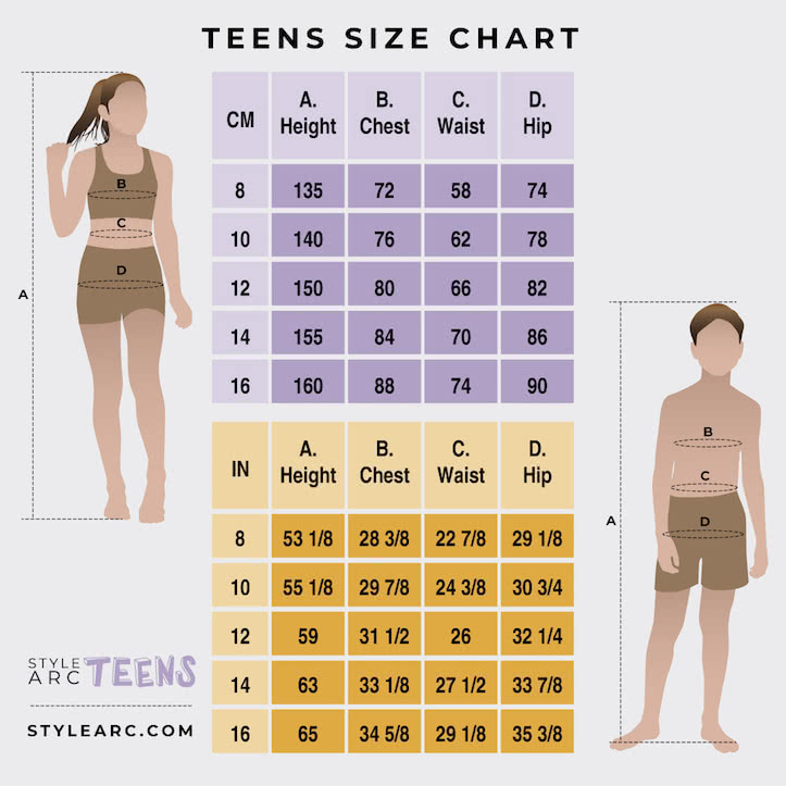 Size Charts Style Arc