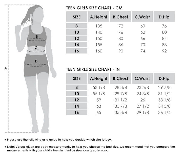 style-arc-size-chart-kids-teens-girls
