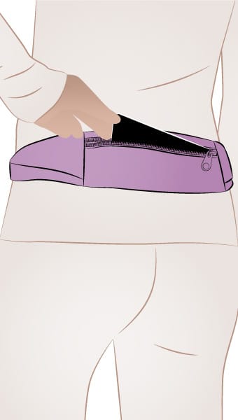 Sunday Running Belt By Style Arc - Running belt with zip pouch